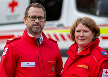 Peter Völkl mit Nachfolgerin Sandra Böhmer