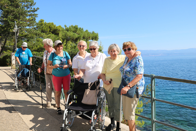 Reisegruppe in Opatija