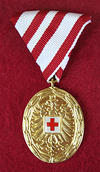 Verdienstmedaille (ein Orden) des Österreichischen Roten Kreuzes in Bronze.