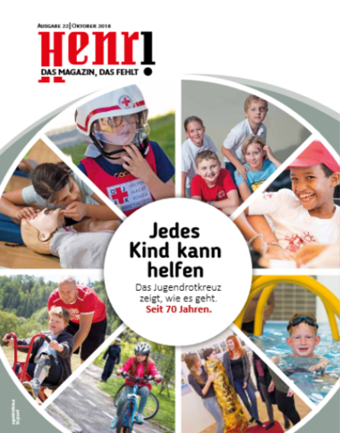 Cover Henri. Das Magazin, das fehlt: Ausgabe 22/2018 - 70 Jahre Jugendrotkreuz