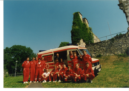 Gruppenfoto auf der Burg