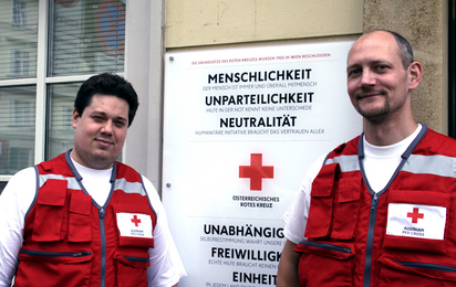 WASH Delegierte Johannes Kleinrath und Marco Skodak