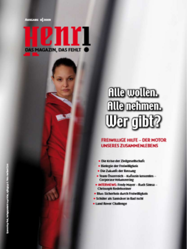 Cover Henri. Das Magazin, das fehlt: Ausgabe 8/2009 – Alle wollen. Alle nehmen. Wer gibt?