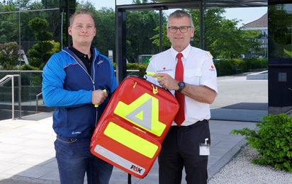 Übergabe des First Responder Rucksack