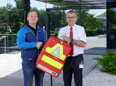 Übergabe des First Responder Rucksack