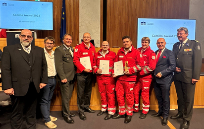 Das Rote Kreuz Niederösterreich erhielt für die herausragenden Leistungen im Bereich Innovation für das Projekt RDMed den Camillo Award 2023.