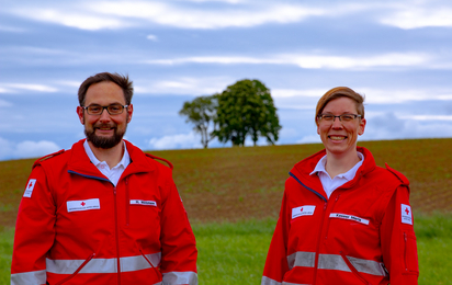 Ortsstellenleiter-Stellvertreter Horst Wittmann und Ortsstellenleiterin Maria Kasser