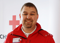 Eventsicherheit und Ambulanzdienst Leiter Martin Widmann in RD Uniform