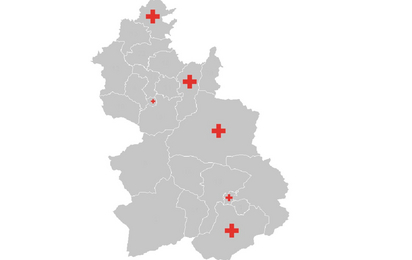 Karte der Dienststellen im Bezirk Kirchdorf