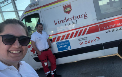 Unser Kinderburg mobil Team hat eine Familie aus Tirol zu uns gebracht.