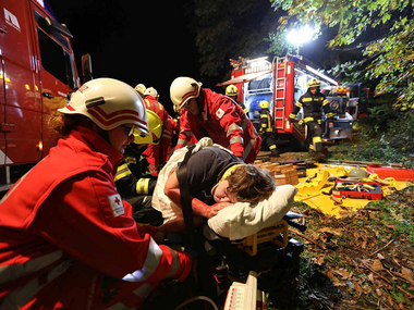 Eindrücke von einer Übung mit der Freiwilligen Feuerwehr Frankenburg