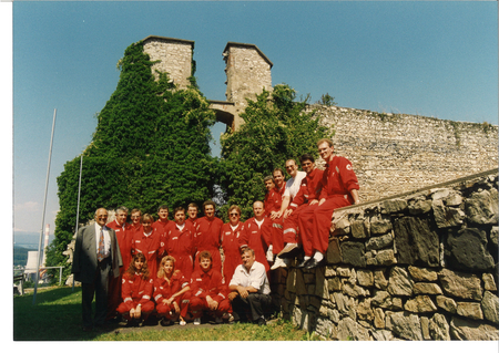 Gruppenfoto auf der Burg