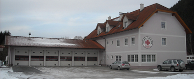 Das Bezirksstellengebäude Kirchschlag im Winter