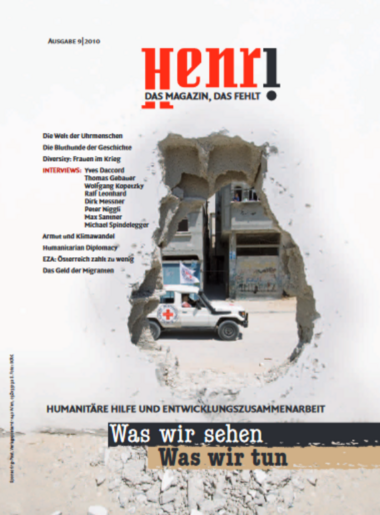 Cover Henri. Das Magazin, das fehlt: Ausgabe 9/2009 – Was wir sehen. Was wir tun.