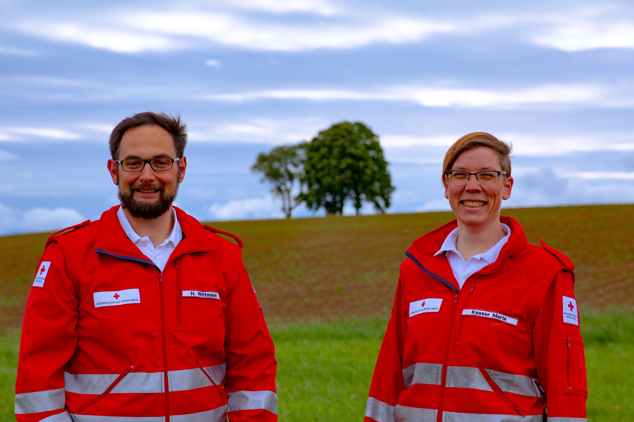 Ortsstellenleiter-Stellvertreter Horst Wittmann und Ortsstellenleiterin Maria Kasser