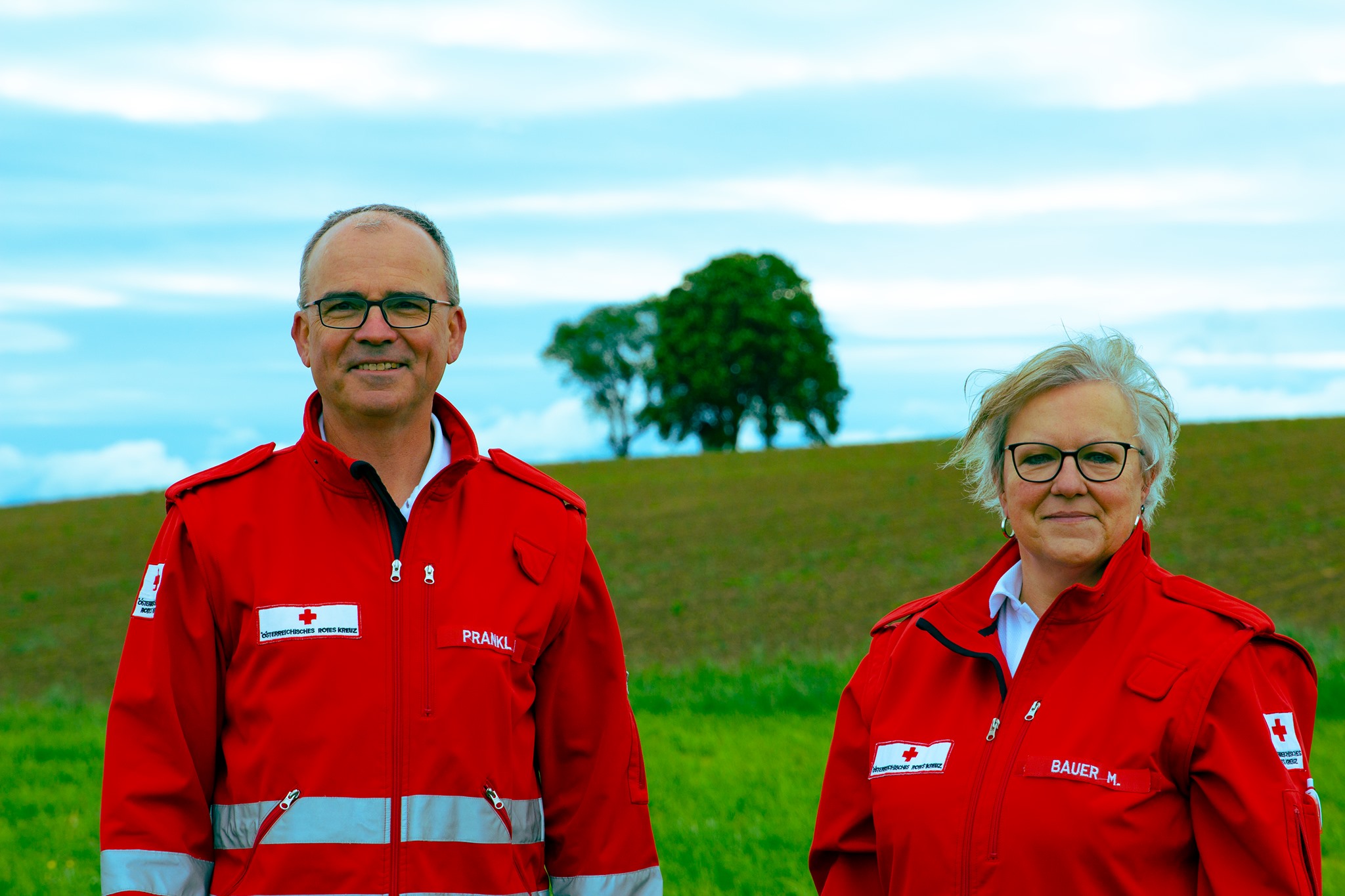 Ortsstellenleiter-Stellvertreter Franz Prankl und Ortsstellenleiterin Monika Bauer