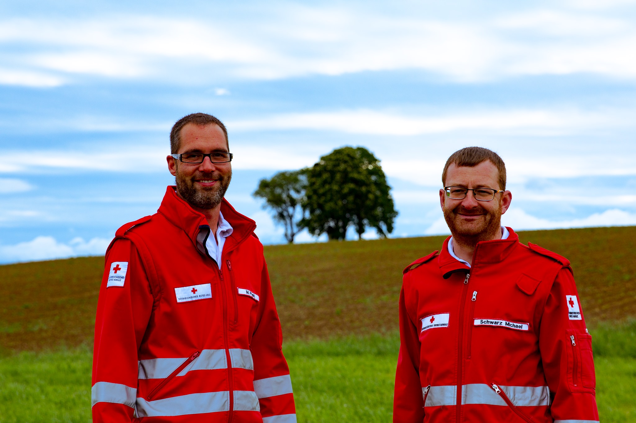 Ortsstellenleiter-Stellvertreter Martin Prankl und Ortsstellenleiter Michael Schwarz