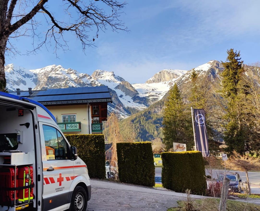 Ankunft im Hotel Anneliese in der Ramsau